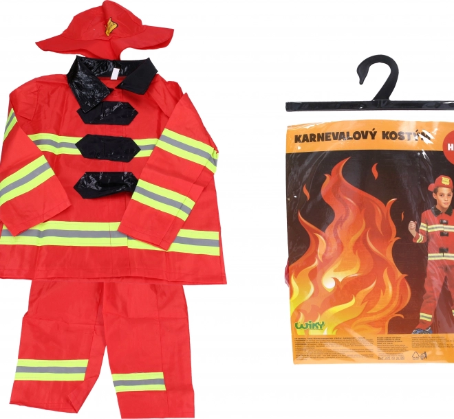 Komplet karneval - gasilec M 110-120 cm