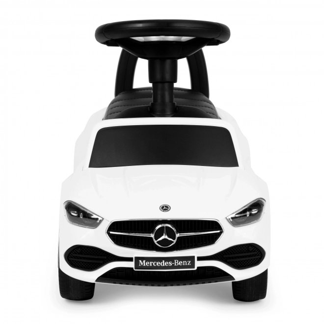 Otroški avto Mercedes C RAZRED interaktivni volan bele barve
