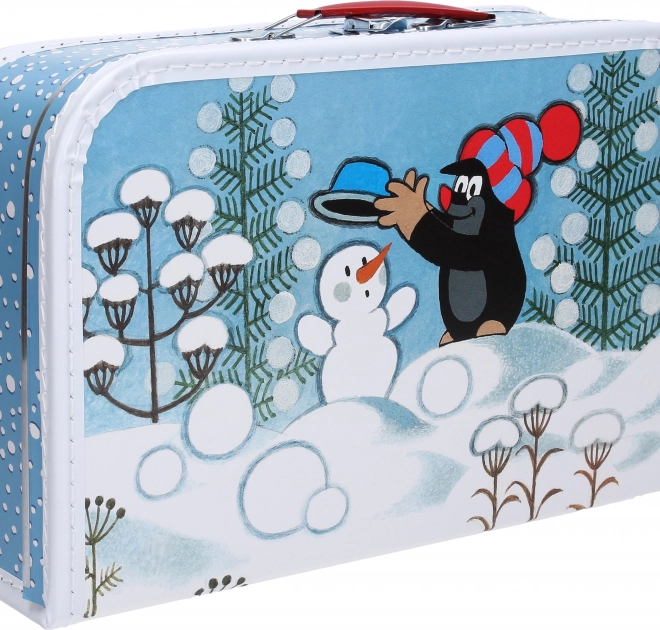 Krtek otroški kovček Krtek in snežak 35cm