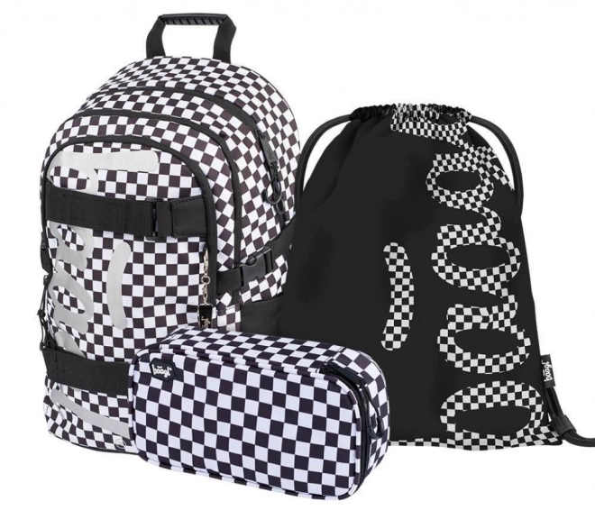 BAAGL 3 SET Skate Ska: nahrbtnik, peresnica, vrečka
