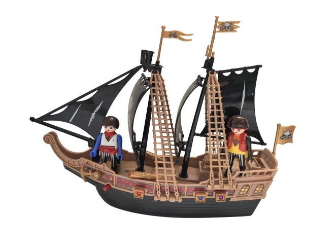 Piratka ladja s figuricami in učinki 30 cm