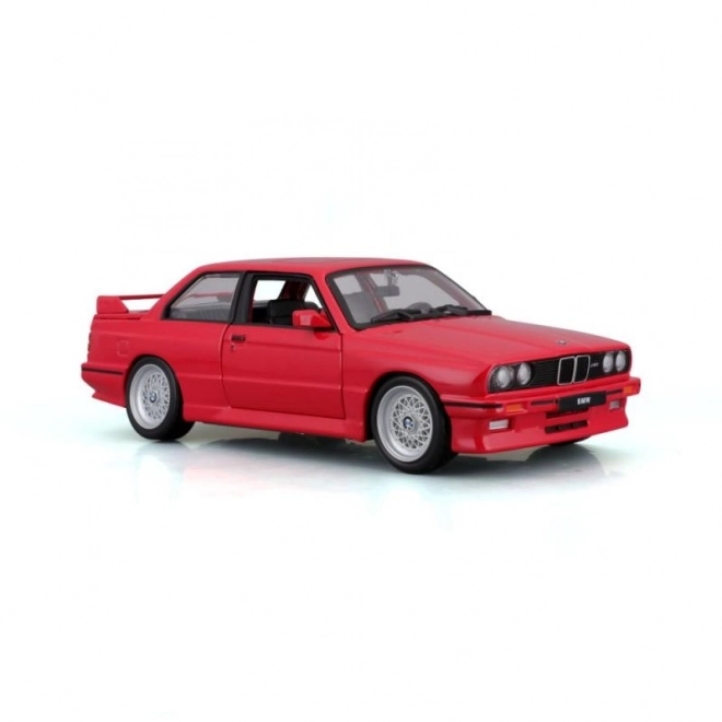 Kovinski avtomobilček BMW 3 Series M3 1988 rdeč