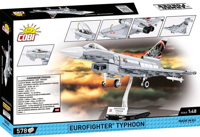 COBI 5850 Oborožene sile Eurofighter Typhoon Avstrija, 1:48, 578 kos