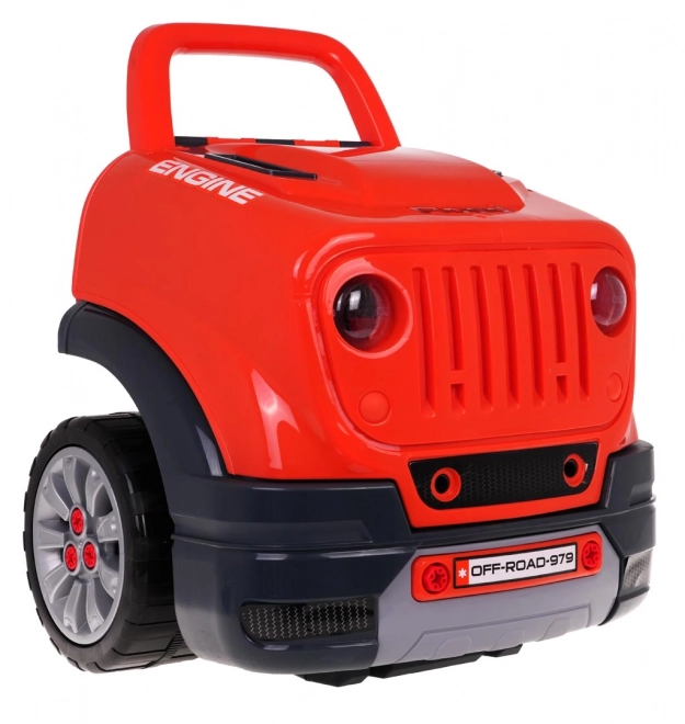 DIY Motor Master - komplet za malega mehanika oranžna