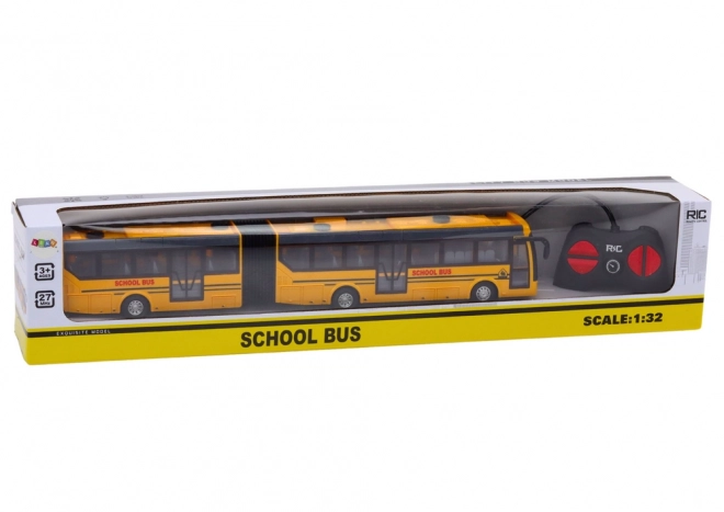 Šolski avtobus Daljinsko voden zgibni RC avtobus 1:32 rumeni