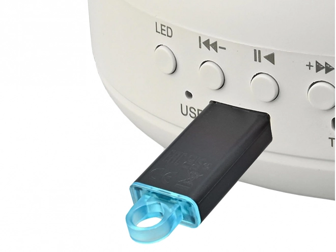 Nočni svetlobni projektor aurora z bluetooth zvočnikom