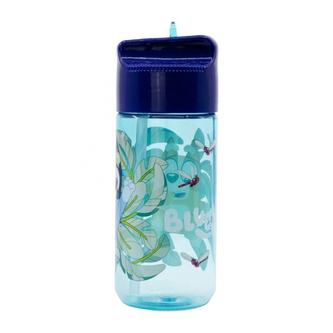 Steklenička za vodo s slamico za otroke STOR 50636 430 ml Bluey (modra)