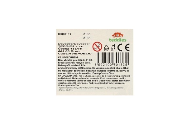 Avto športni 6ks kov/plast 8cm na prosti tek v škatli 10,5x27,5x4cm
