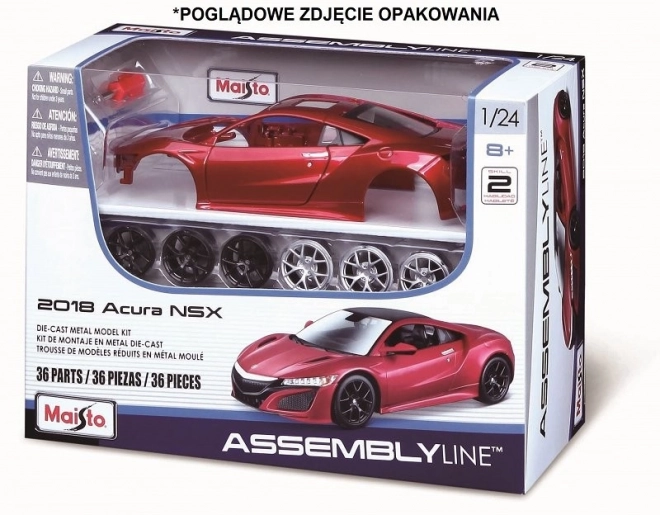 Umaknjen model avtomobila Audi R8 V10 Plus 1:25 za sestavljanje