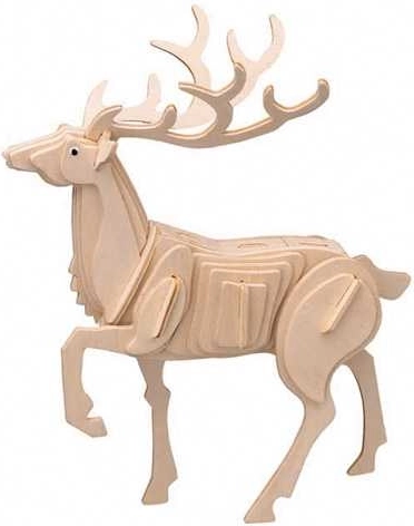 Woodcraft lesene 3D sestavljanke – jelen