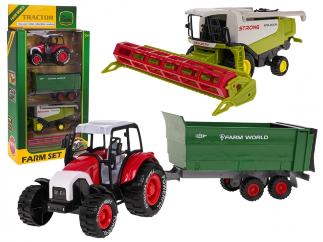 Set kmetijskih vozil Traktor + kombajn