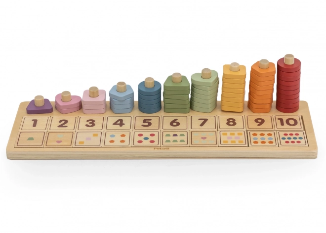 Leseno abacus in sortirna igrača Montessori od PolarB