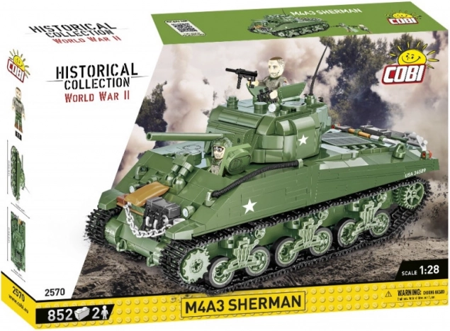 Kocke Zgodovinska kolekcija Druga svetovna vojna M4A3 838 kosov