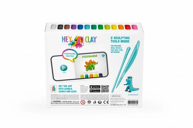 Komplet plastična masa Hey Clay Dinozavri
