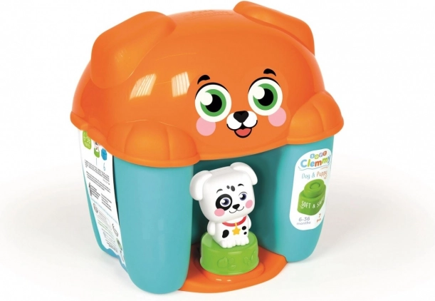 CLEMENTONI Soft CLEMMY škatla kužek – 6 mehkih kock