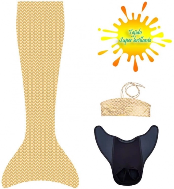 Komplet s plavutjo in bikiniji Aquaris Sunny