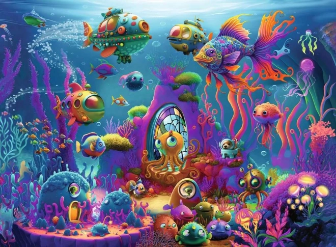 RAVENSBURGER sestavljanka vesoljci v oceanu XXL 150 kosov