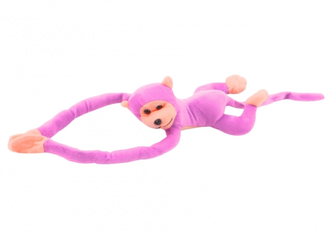 Plišasti maskota opice z zvokom roza 60 cm