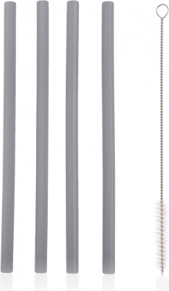 Silikonske slamice 4 kos, Dove Grey