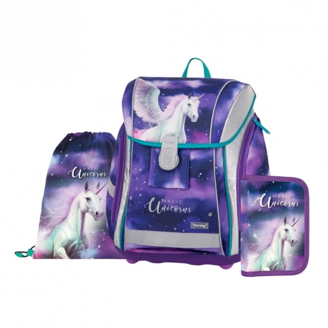 Šolski Set Oxybag Premium Light Pegas - 3 kos
