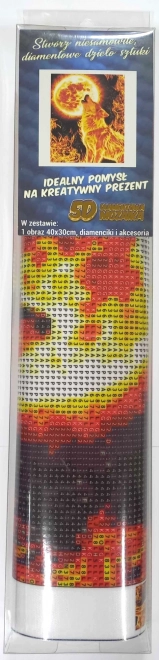 NORIMPEX Diamantno slikanje Ognjeni polmesec 30x40cm