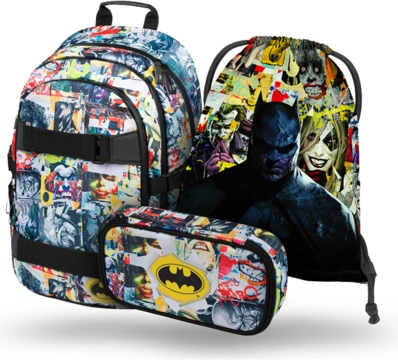 Kompleten set: vreča in peresnica BATMAN