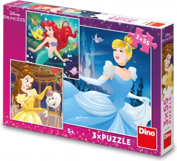 Sestavljanka DISNEY PRINCESS 3×55 koščkov