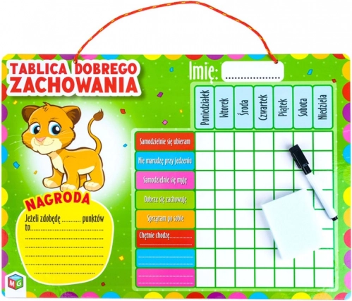 Tabla dobrega vedenja MULTIGRA