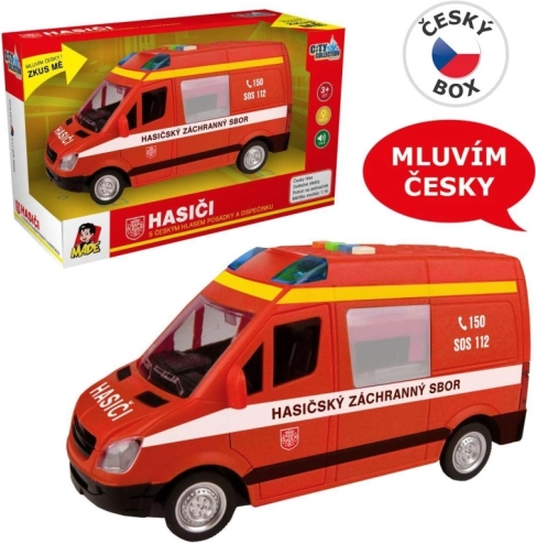 Gasilski kombi na vztrajnik z zvokom in svetlobo