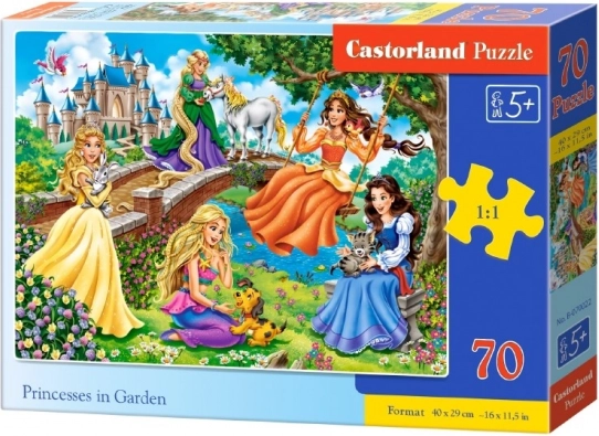 Sestavljanka 70 kosov – princese na vrtu