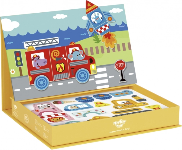 Tooky Toy Magnetna Montessori Omara z 80 Deli