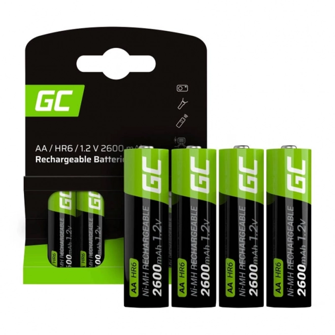Polnilne baterije Green Cell Sticks 4x AA R6 2600mAh