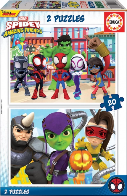Educa Sestavljanka Spidey in njegovi čudoviti prijatelji 2x20 kosov
