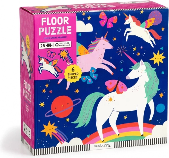Mudpuppy Talne puzzle Čarobni samorogi 25 kosov