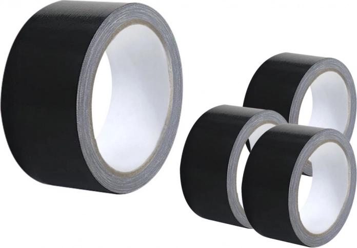 Tekstilni lepilni trak črn 48 mm × 50 m – univerzalen in izjemno močan