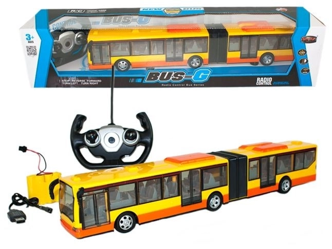 Rumeni avtobus R/C s svetlobo