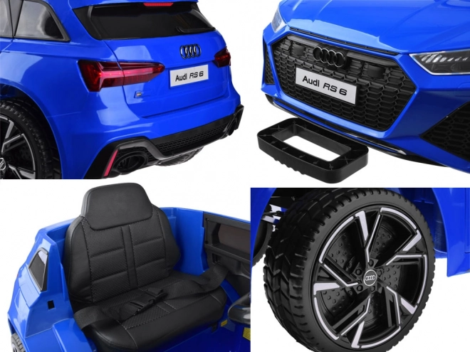 Električni avtomobil Audi RS 6 za otroke – Modra