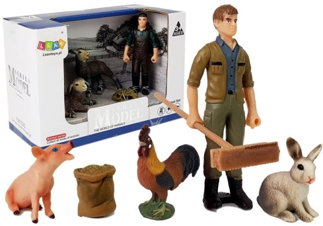 Set figurk Kmetija: Domače živali in kmet
