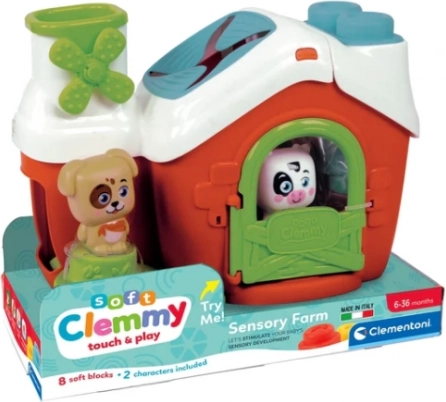 Clemmy senzorična kmetija – sortirka kužek in kravica CLEMENTONI