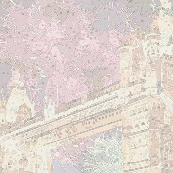 Slika slikanje po številkah Most 50x40 cm