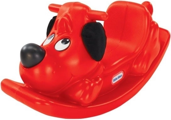 Gugalni kužek LITTLE TIKES – rdeč plastični gugalnik za malčke