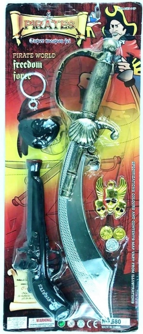 Pirati komplet s sabljo in bambitko