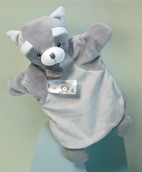Doudou plišasti lutka rakun 25 cm