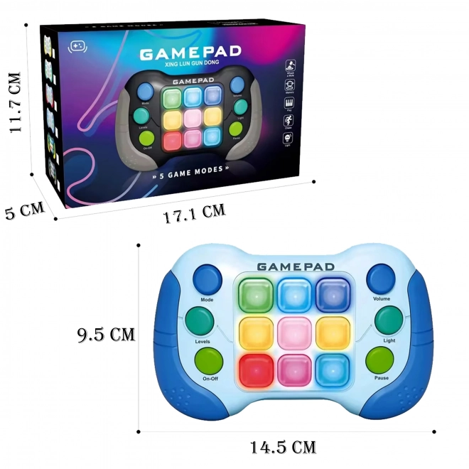 Elektronska igra WOOPIE Pop-It Fidget Toy Gamepad moder