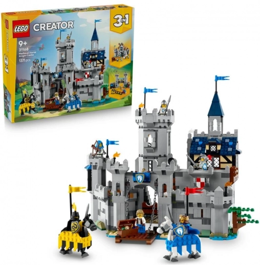 Lego Creator 3 v 1 srednjeveški grad in vitezi na konjih