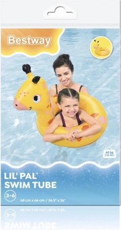 Nafukovalni plavalni obroč žirafa 68 × 66 cm BESTWAY – Žabica