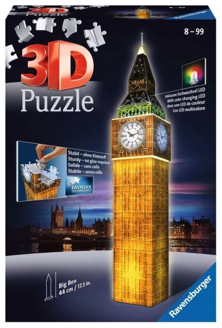 3D Sestavljanka 216 kosov Big Ben Ponoči