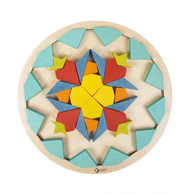 Montessori sestavljanka mandala - vzorci, oblike in barve