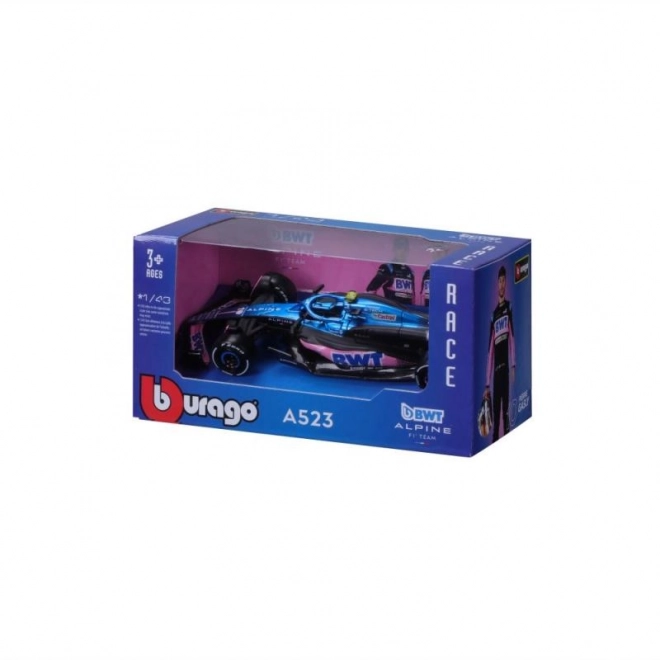 Bburago 1:43 DIRKA Formula F1 - BWT Alpine F1 Ekipa A523 (2023) #10 (Pierre Gasly)