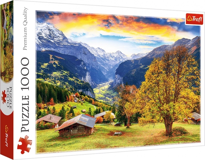 Sestavljanka Čudovita alpska vasica 1000 kosov